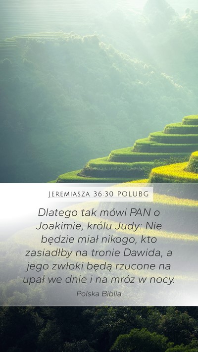 Jeremiasza 36:30 POLUBG Bible Verse Image