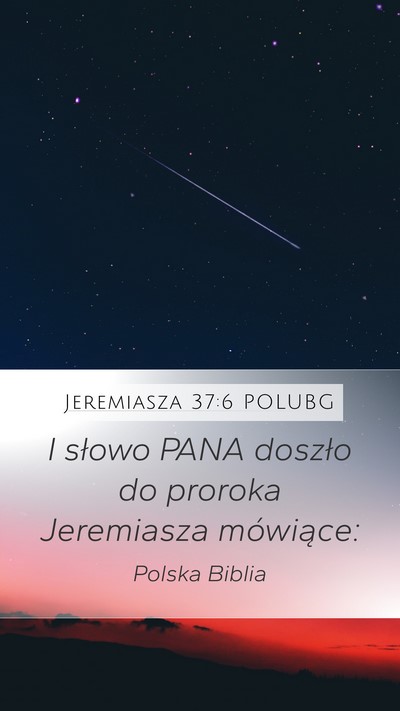 Jeremiasza 37:6 POLUBG Bible Verse Image