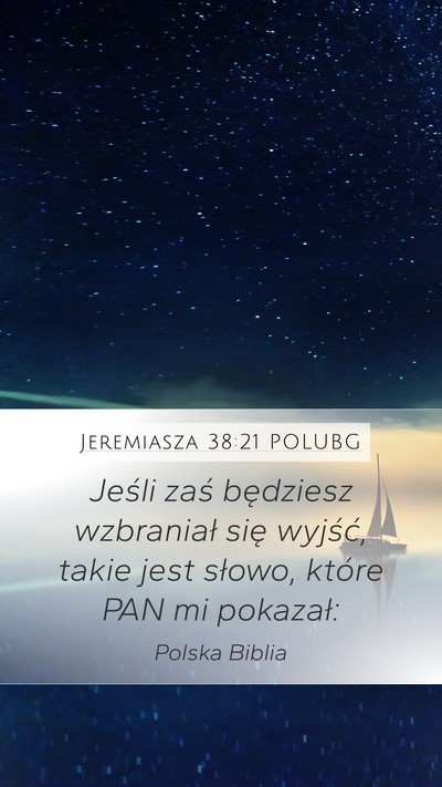 Jeremiasza 38:21 POLUBG Bible Verse Image
