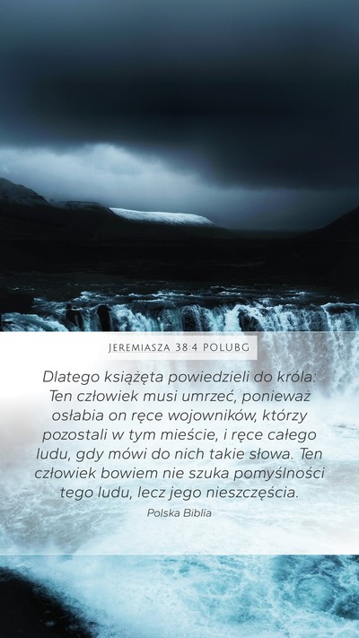 Jeremiasza 38:4 POLUBG Bible Verse Image
