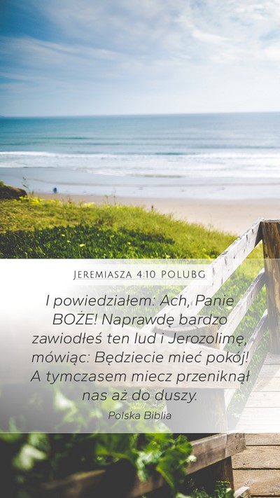 Jeremiasza 4:10 POLUBG Bible Verse Image