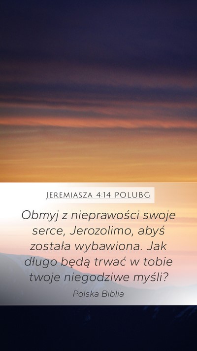 Jeremiasza 4:14 POLUBG Bible Verse Image