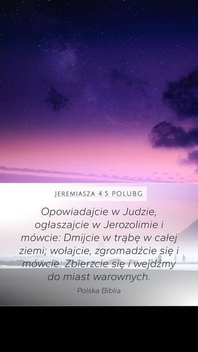 Jeremiasza 4:5 POLUBG Bible Verse Image