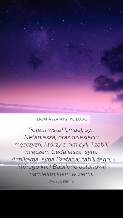 Jeremiasza 41:2 POLUBG Bible Verse Image