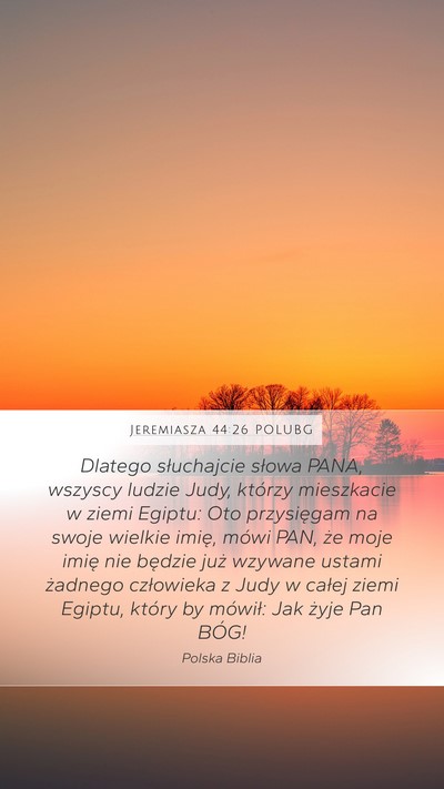 Jeremiasza 44:26 POLUBG Bible Verse Image