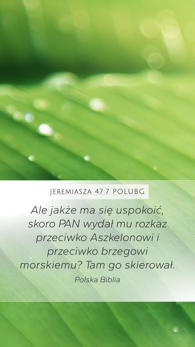 Jeremiasza 47:7 POLUBG Bible Verse Image