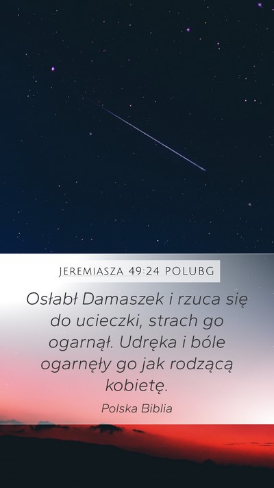 Jeremiasza 49:24 POLUBG Bible Verse Image