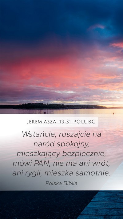Jeremiasza 49:31 POLUBG Bible Verse Image