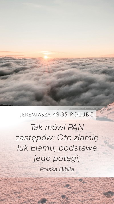 Jeremiasza 49:35 POLUBG Bible Verse Image
