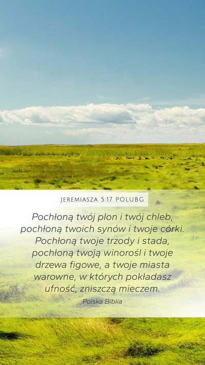 Jeremiasza 5:17 POLUBG Bible Verse Image