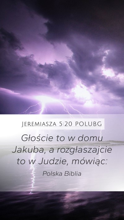 Jeremiasza 5:20 POLUBG Bible Verse Image