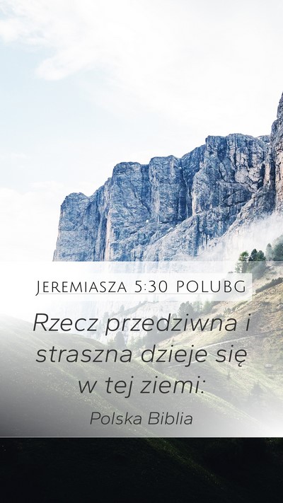 Jeremiasza 5:30 POLUBG Bible Verse Image