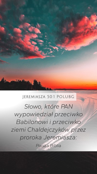 Jeremiasza 50:1 POLUBG Bible Verse Image