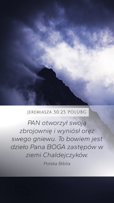 Jeremiasza 50:25 POLUBG Bible Verse Image
