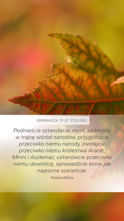 Jeremiasza 51:27 POLUBG Bible Verse Image