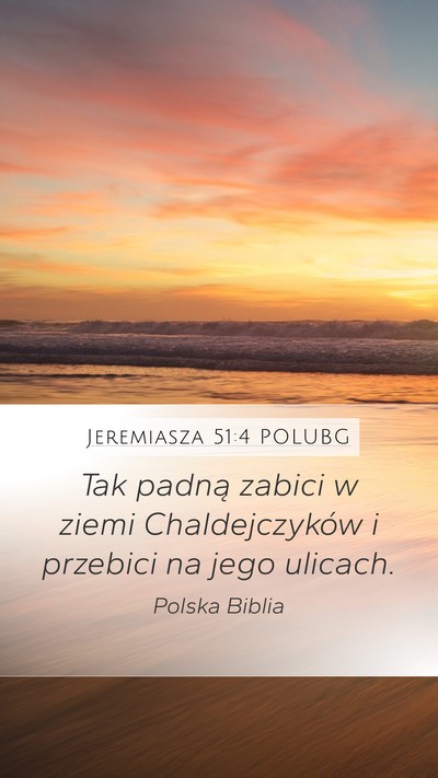 Jeremiasza 51:4 POLUBG Bible Verse Image