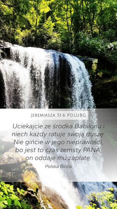 Jeremiasza 51:6 POLUBG Bible Verse Image