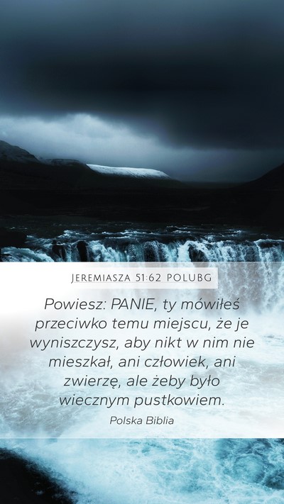 Jeremiasza 51:62 POLUBG Bible Verse Image