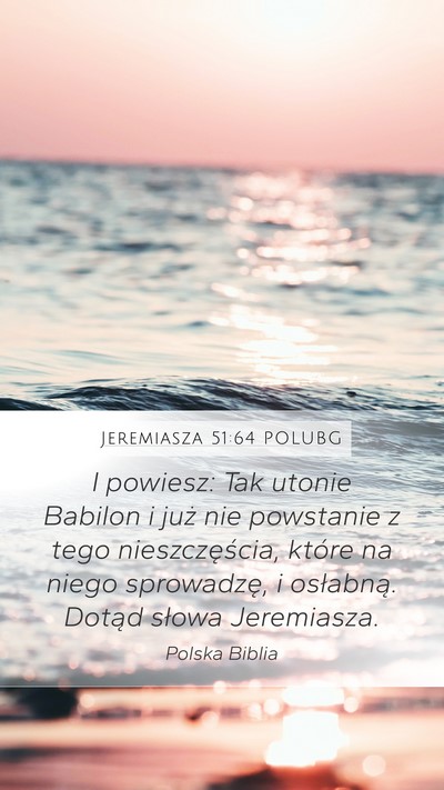 Jeremiasza 51:64 POLUBG Bible Verse Image