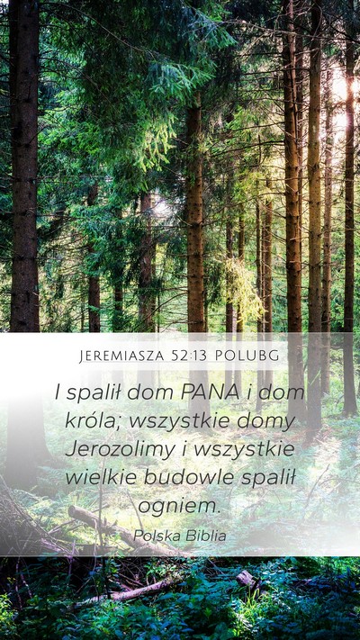 Jeremiasza 52:13 POLUBG Bible Verse Image