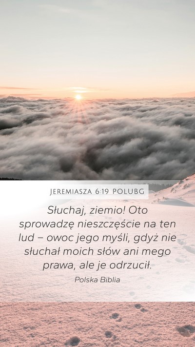 Jeremiasza 6:19 POLUBG Bible Verse Image