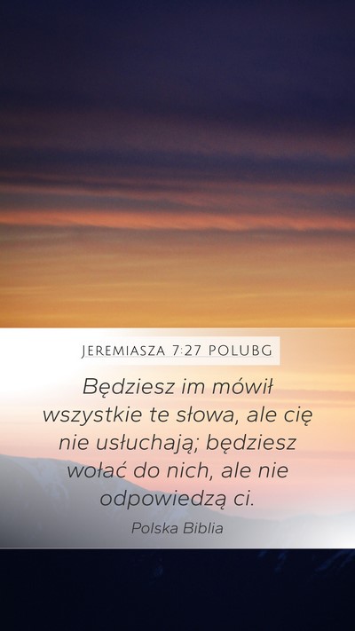 Jeremiasza 7:27 POLUBG Bible Verse Image