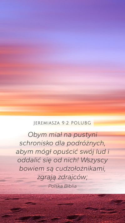 Jeremiasza 9:2 POLUBG Bible Verse Image