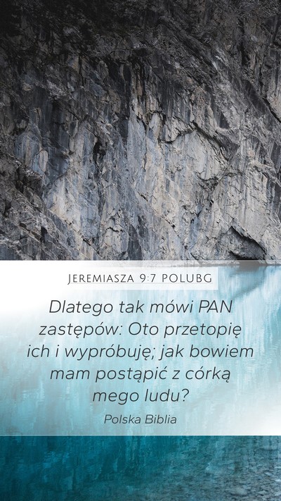 Jeremiasza 9:7 POLUBG Bible Verse Image