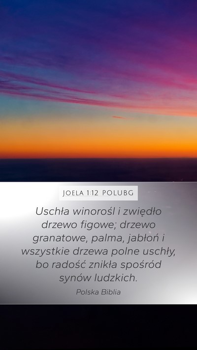 Joela 1:12 POLUBG Bible Verse Image