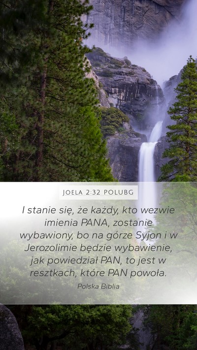 Joela 2:32 POLUBG Bible Verse Image