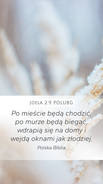 Joela 2:9 POLUBG Bible Verse Image