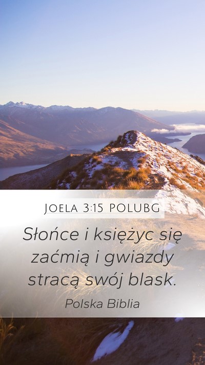 Joela 3:15 POLUBG Bible Verse Image