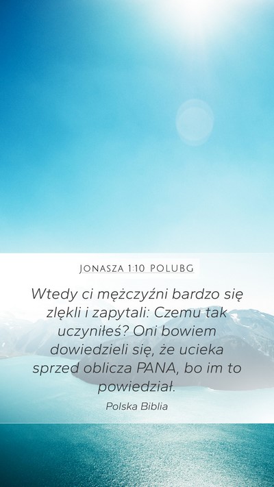 Jonasza 1:10 POLUBG Bible Verse Image