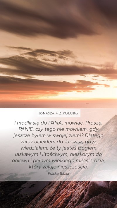 Jonasza 4:2 POLUBG Bible Verse Image