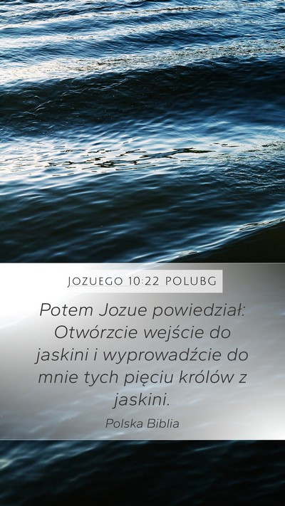 Jozuego 10:22 POLUBG Bible Verse Image