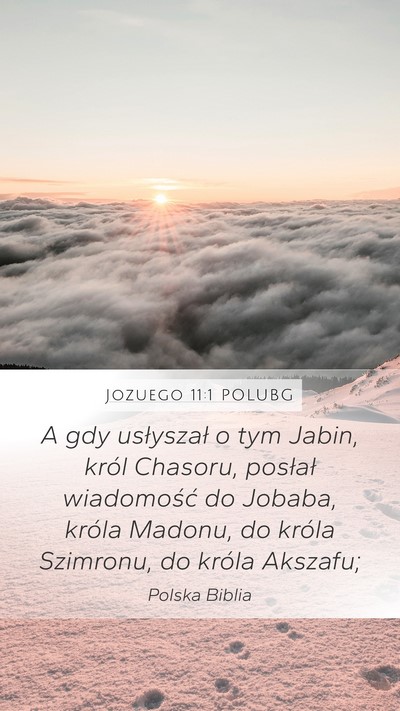 Jozuego 11:1 POLUBG Bible Verse Image