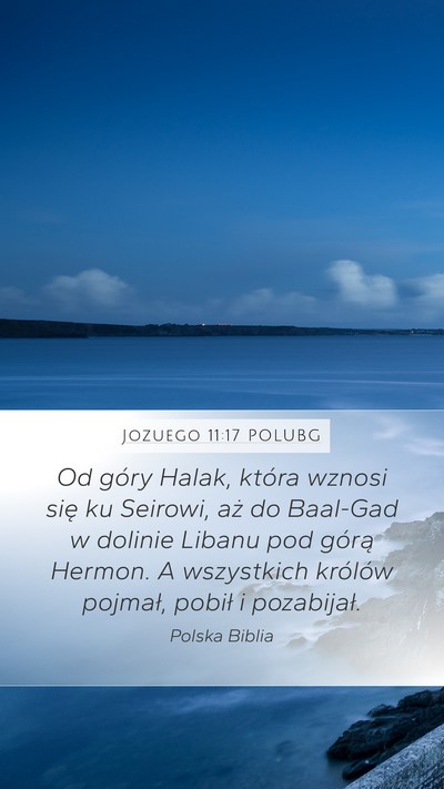 Jozuego 11:17 POLUBG Bible Verse Image