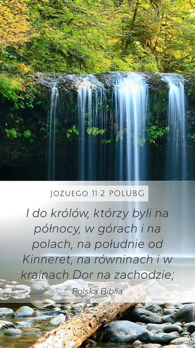 Jozuego 11:2 POLUBG Mobile Phone Wallpaper - I do królów, którzy byli na północy, w - Mobile Bible Verse Wallpaper