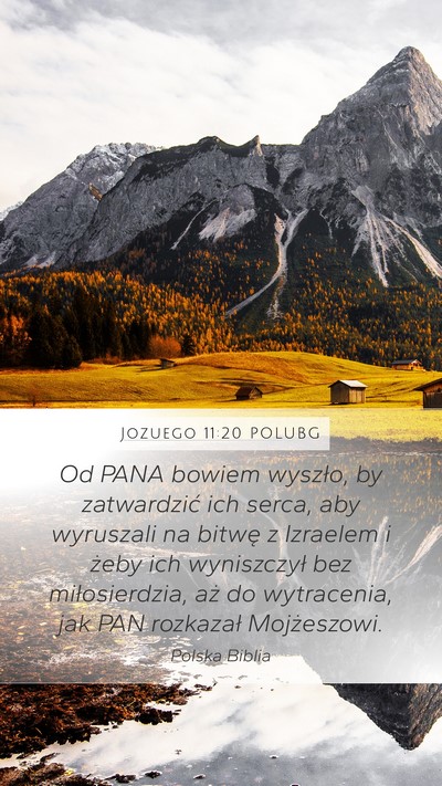 Jozuego 11:20 POLUBG Bible Verse Image