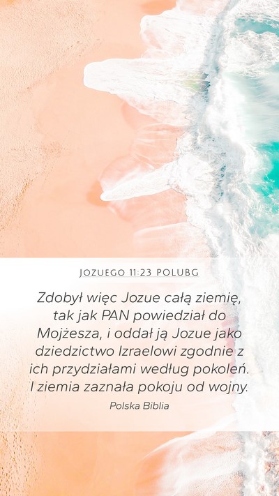 Jozuego 11:23 POLUBG Bible Verse Image