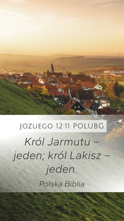 Jozuego 12:11 POLUBG Bible Verse Image
