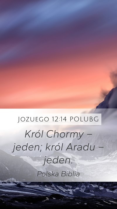 Jozuego 12:14 POLUBG Bible Verse Image