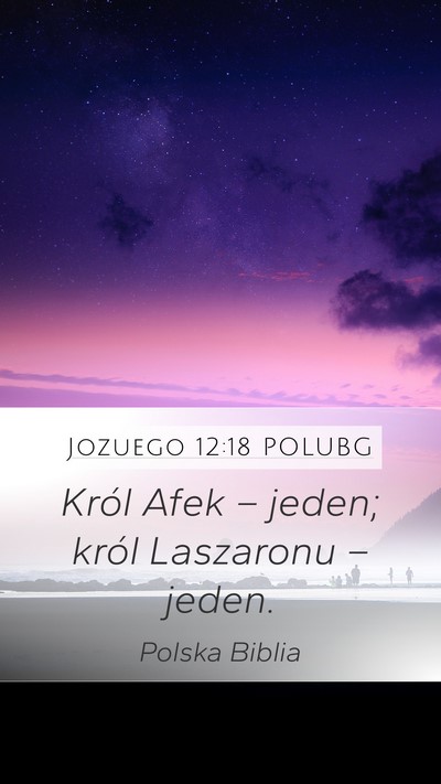 Jozuego 12:18 POLUBG Bible Verse Image