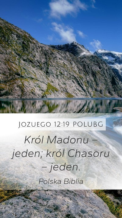 Jozuego 12:19 POLUBG Bible Verse Image