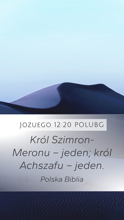 Jozuego 12:20 POLUBG Bible Verse Image