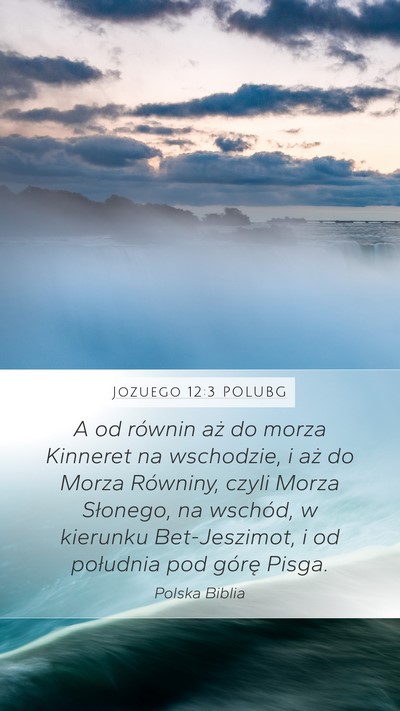 Jozuego 12:3 POLUBG Bible Verse Image