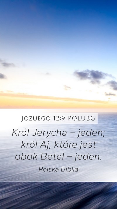 Jozuego 12:9 POLUBG Bible Verse Image