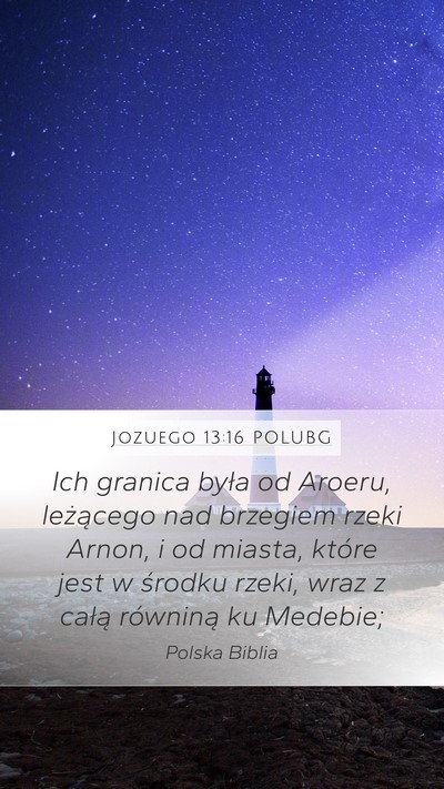 Jozuego 13:16 POLUBG Bible Verse Image