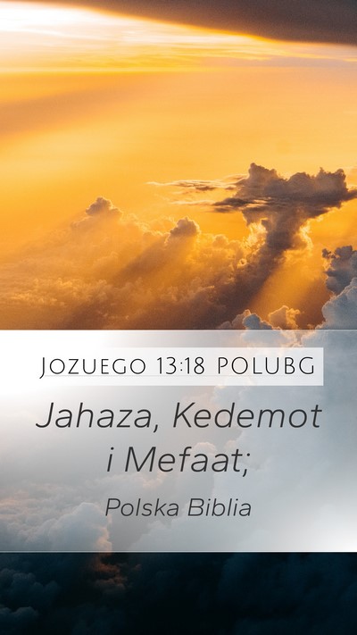 Jozuego 13:18 POLUBG Bible Verse Image