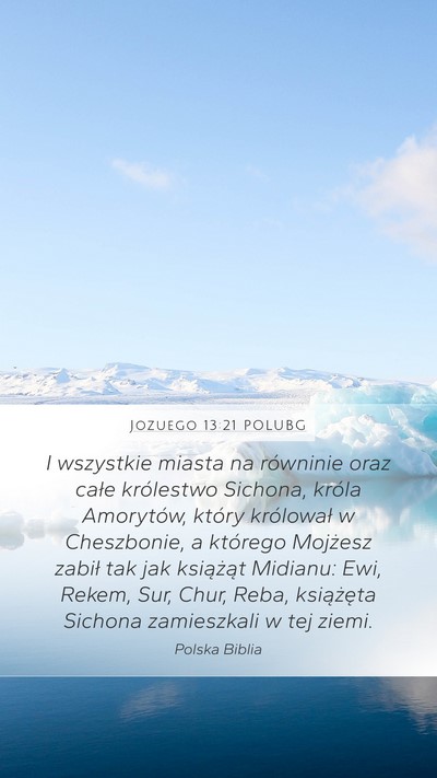 Jozuego 13:21 POLUBG Bible Verse Image